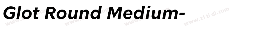 Glot Round Medium字体转换